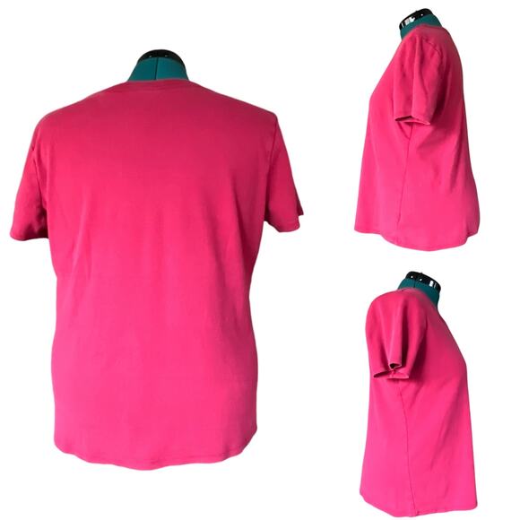 Venezia Lane Bryant Short Sleeve T-Shirt Top Plus Size 14/16 Red - Picture 2 of 10